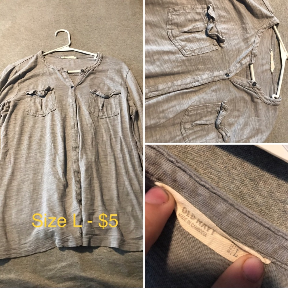 Olive vest & half sleeve button up!